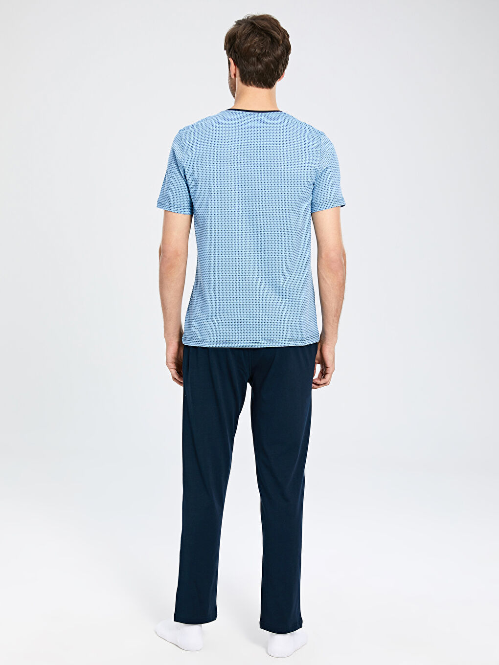Mavi Erkek Pijama Takımı-3