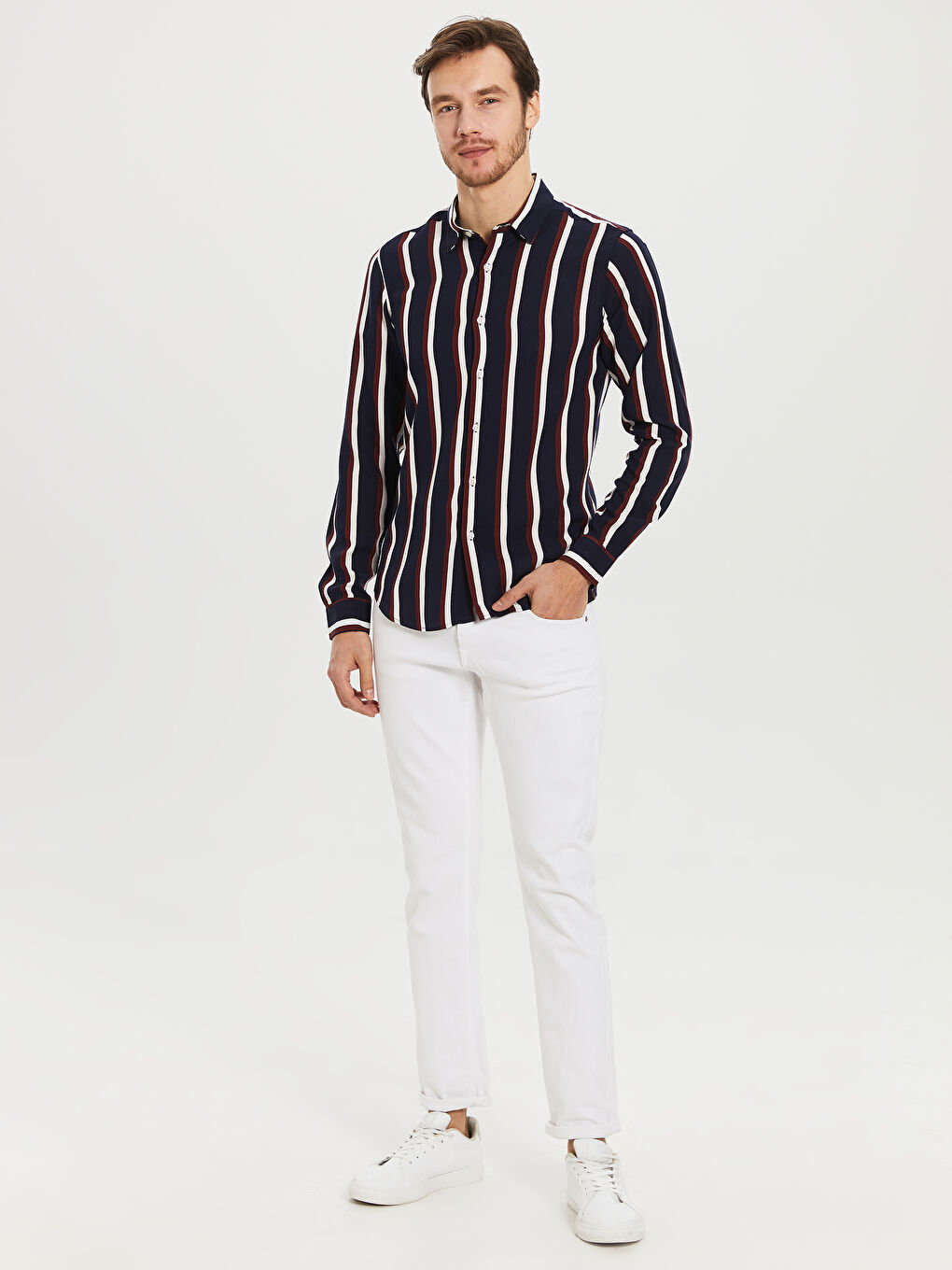 Lacivert Erkek Gömlek-4