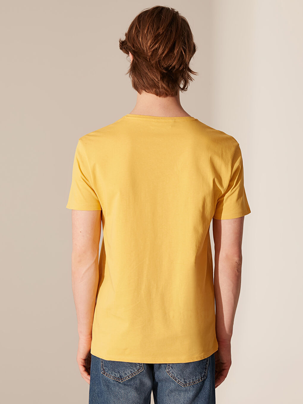 Футболка из чесаного хлопка для мужчин-2