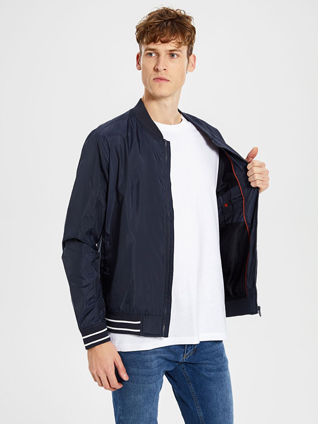 Мужчины Синий Пуховое пальто-2