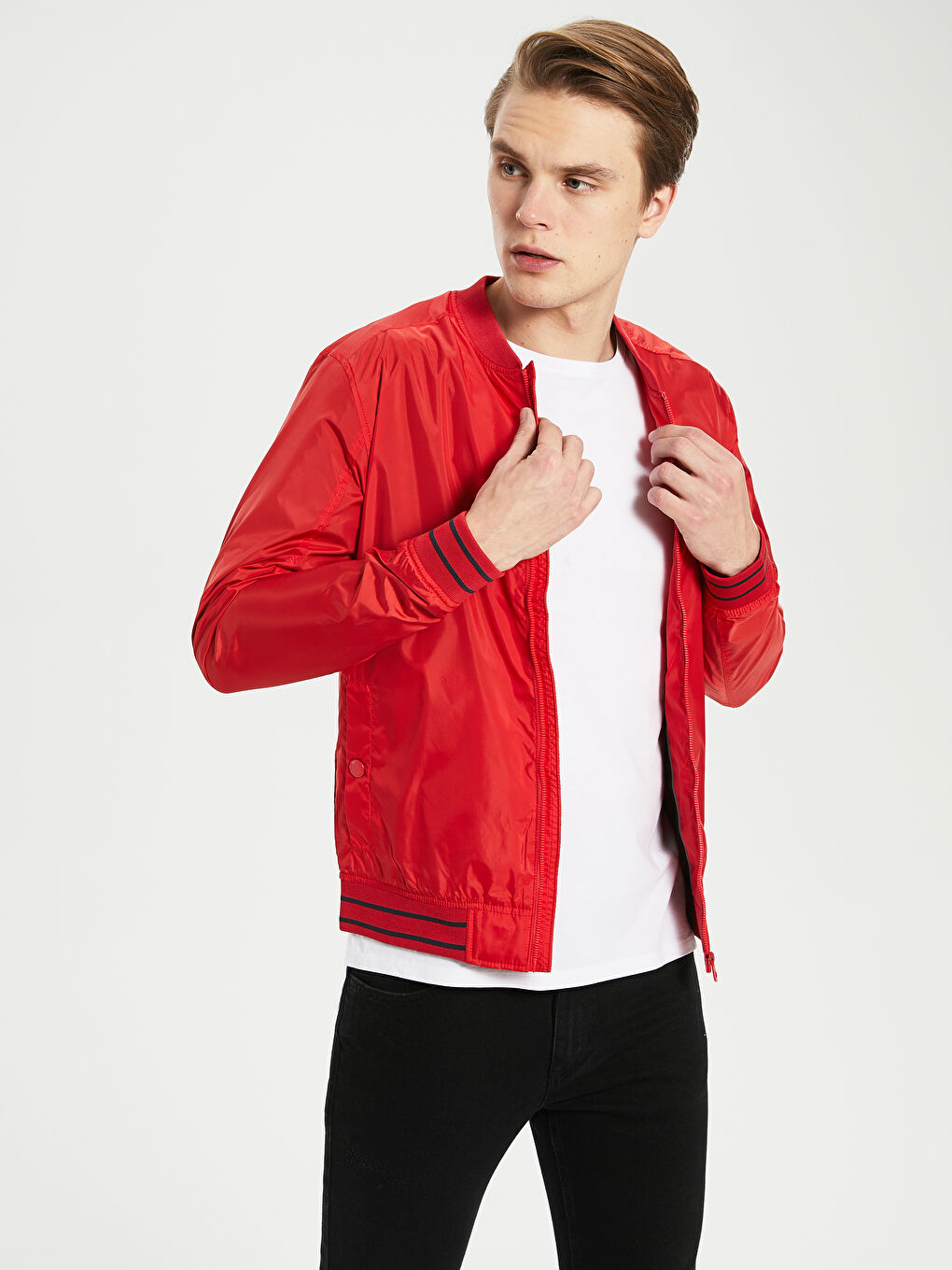 Мужчины Красный Пуховое пальто