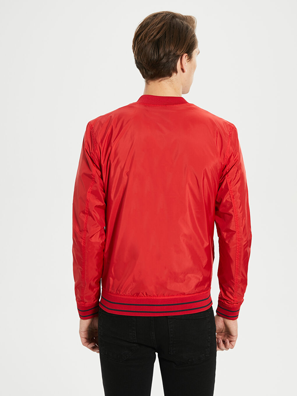 Мужчины Красный Пуховое пальто-4