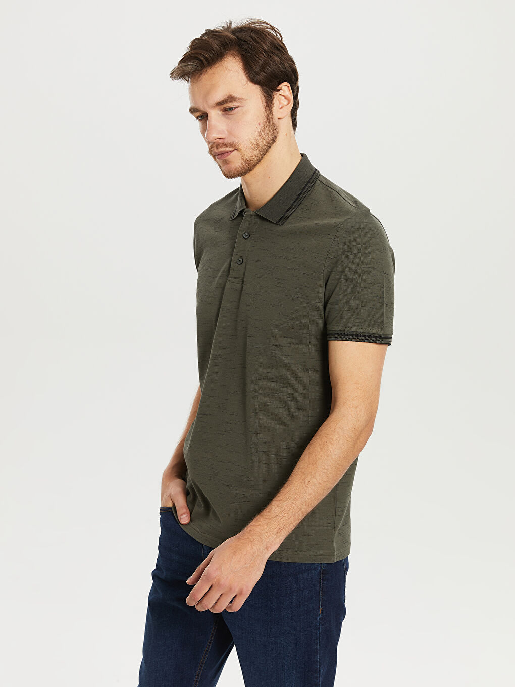 Koyu Haki Tişört-1