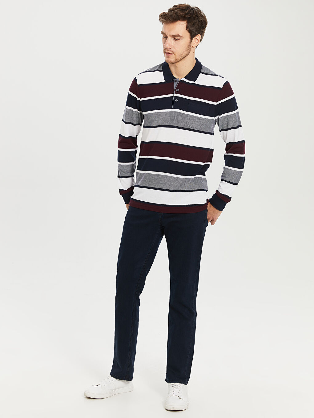 Kırmızı Penye Erkek Tişört-3