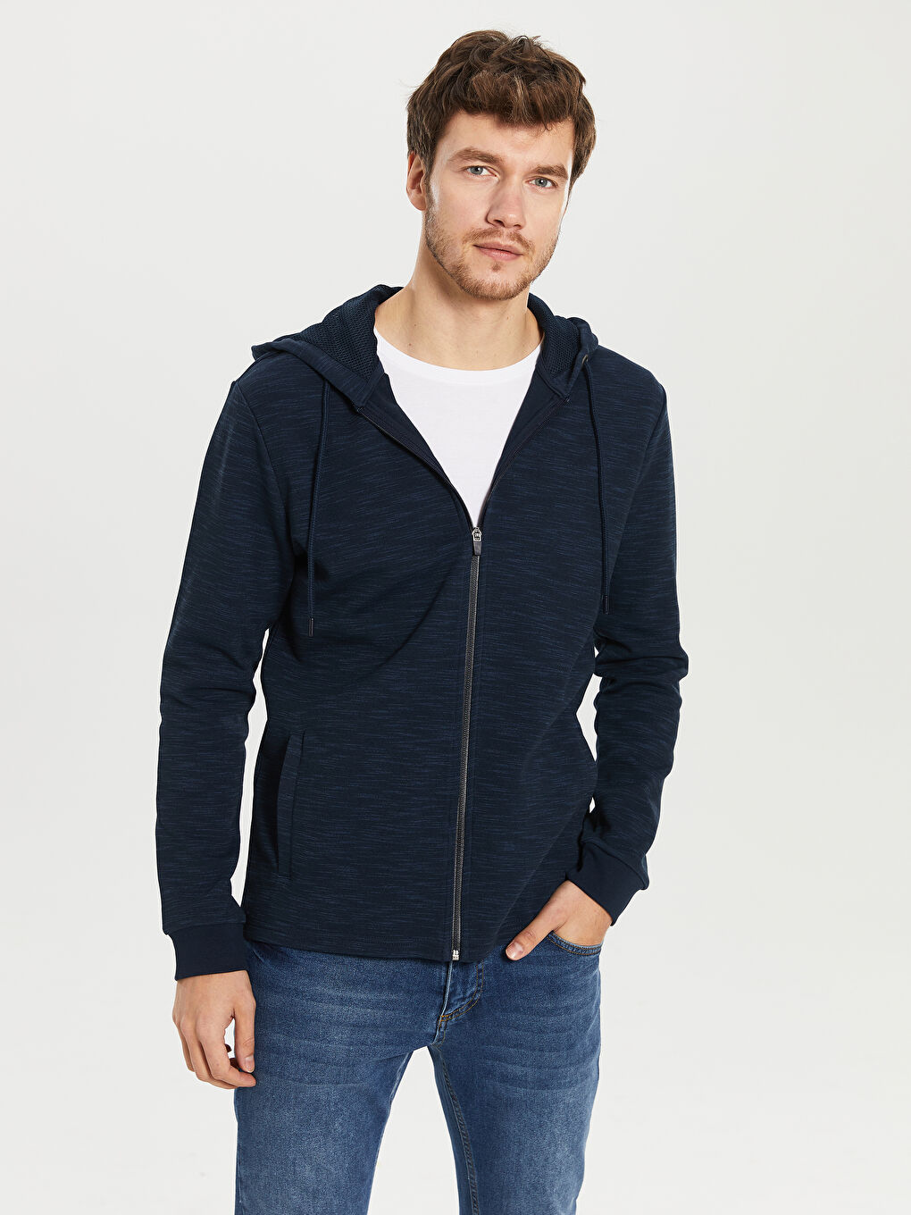 Lacivert Erkek Spor Hırka