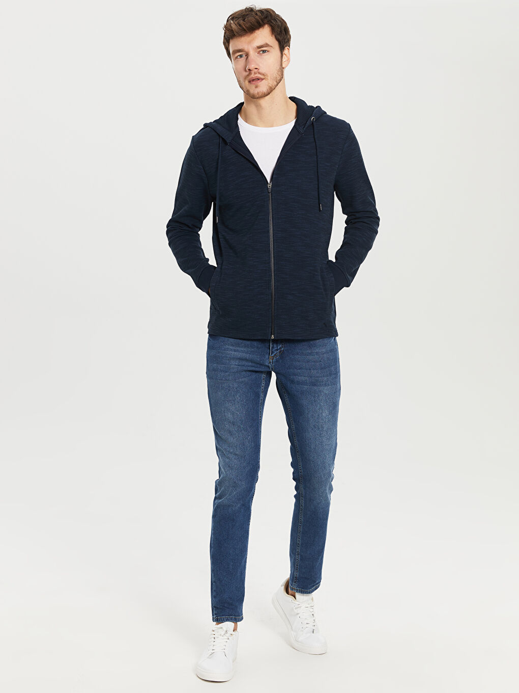 Lacivert Erkek Spor Hırka-3