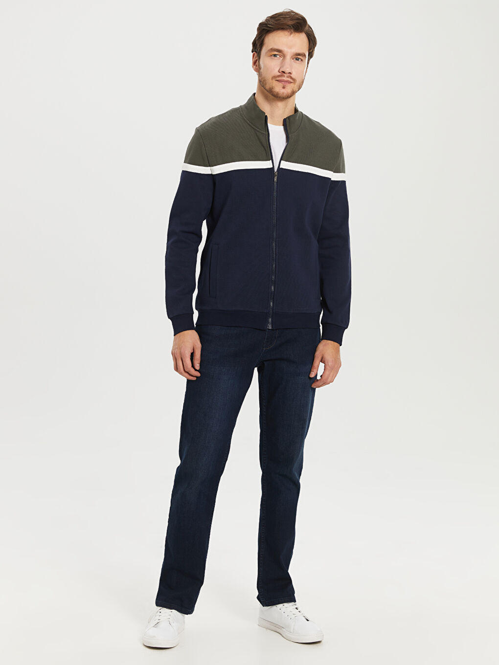 Haki Erkek Spor Hırka-3