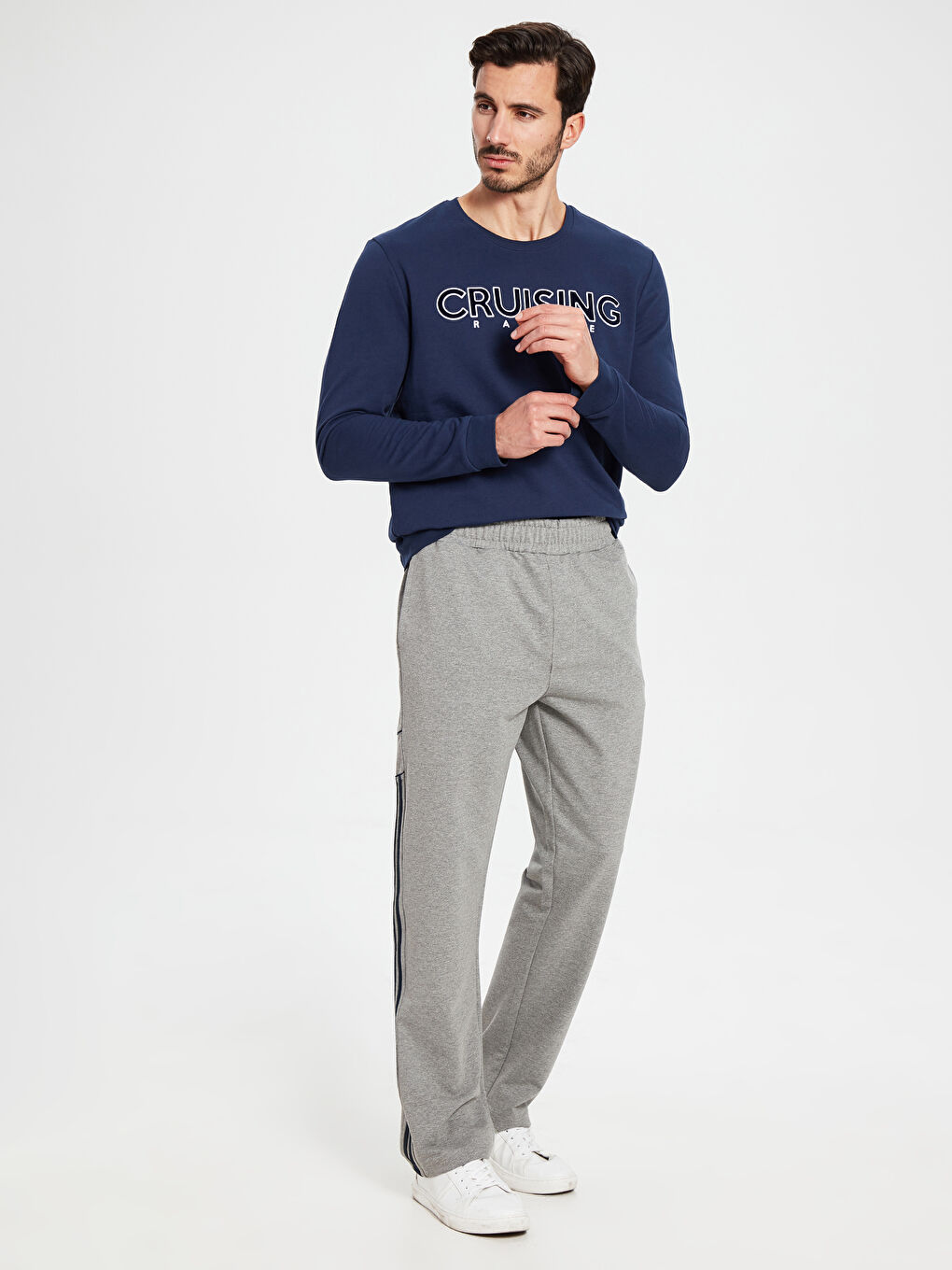 Gri Erkek Eşofman Altı-1