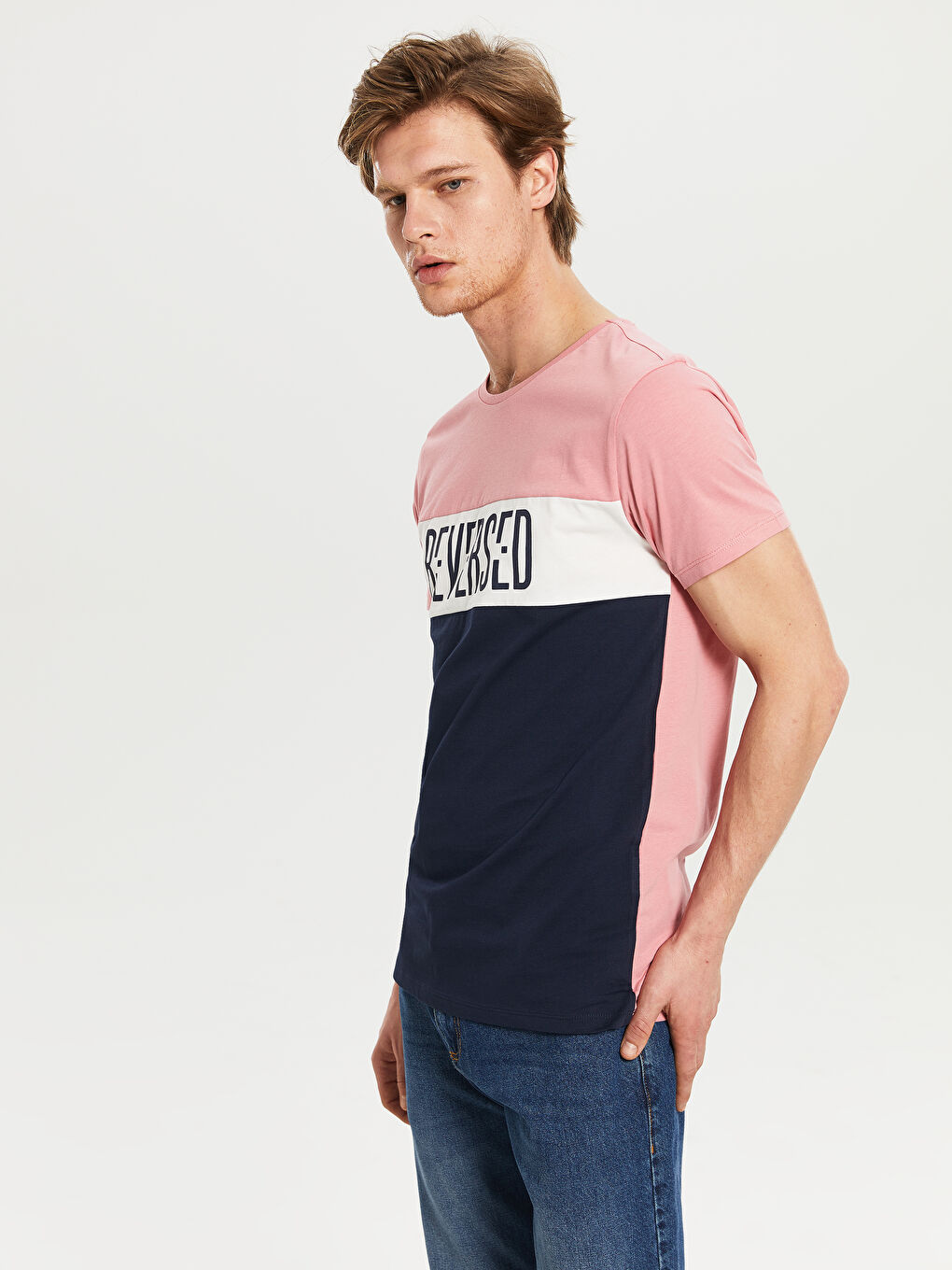 Футболка из чесаного хлопка для мужчин-2