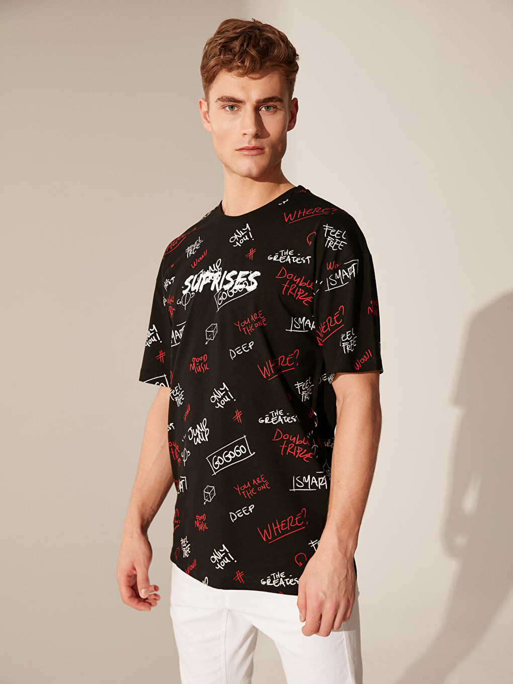 Siyah Penye Erkek Tişört