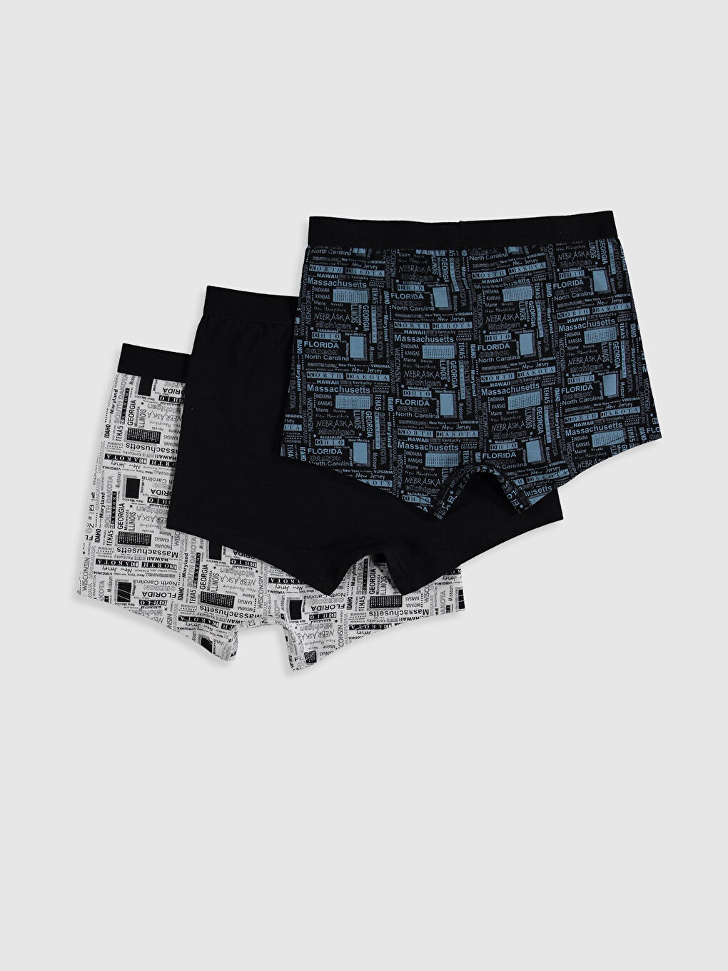 Мужчины Серый Трусы боксеры-1