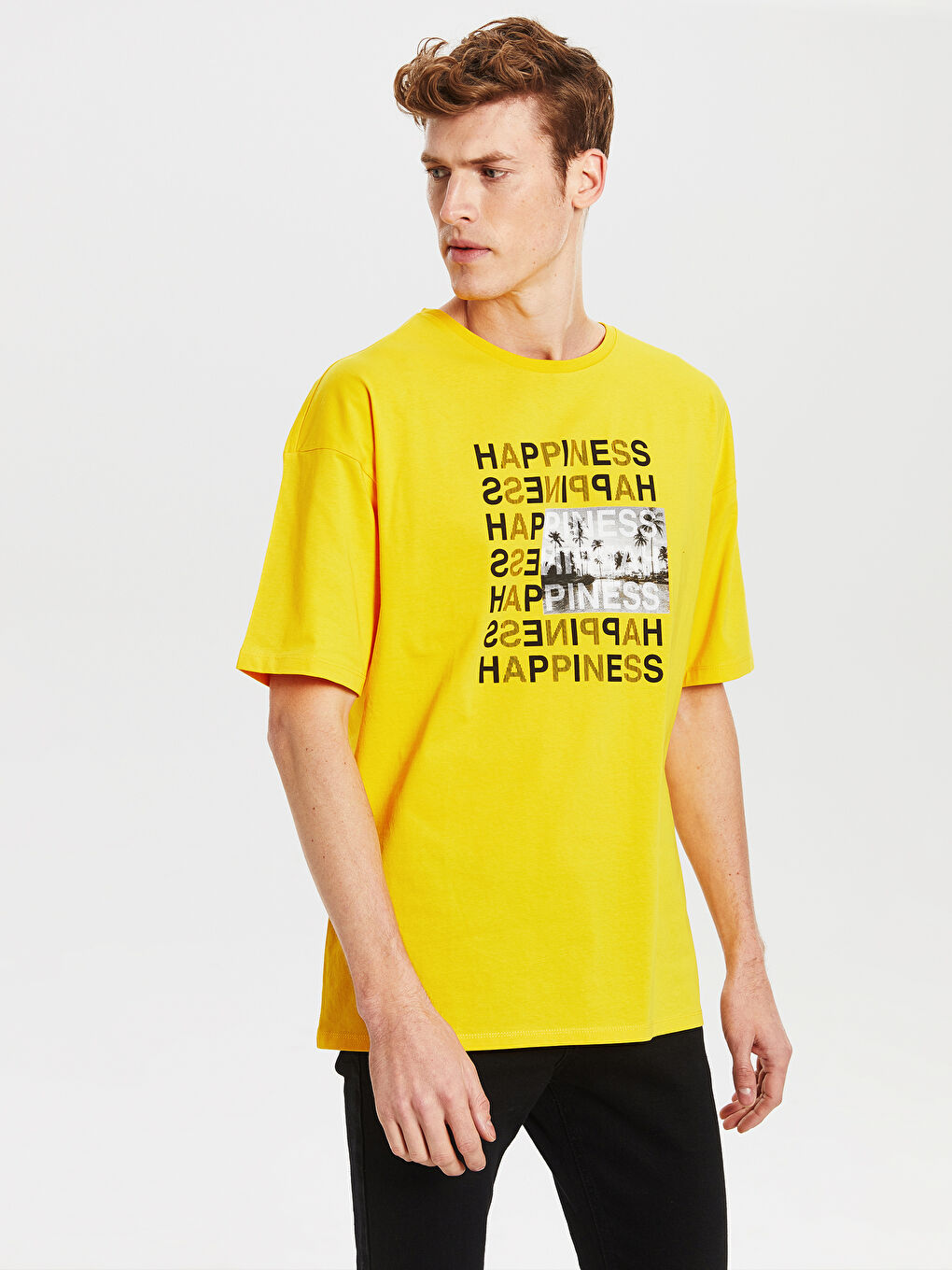 Orta Sarı Tişört-1