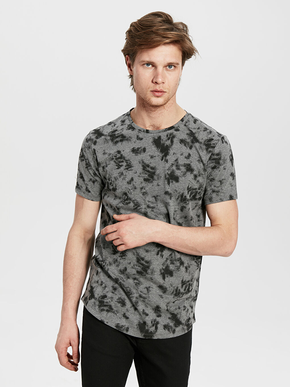 Antrasit Penye Erkek Tişört