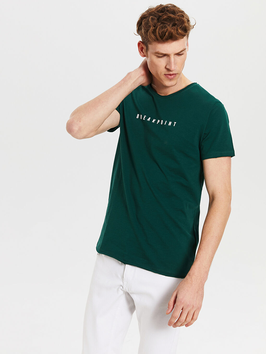 Футболка из чесаного хлопка для мужчин-1