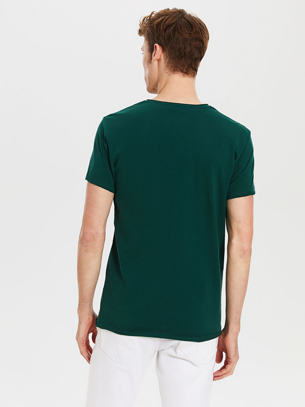 Футболка из чесаного хлопка для мужчин-2