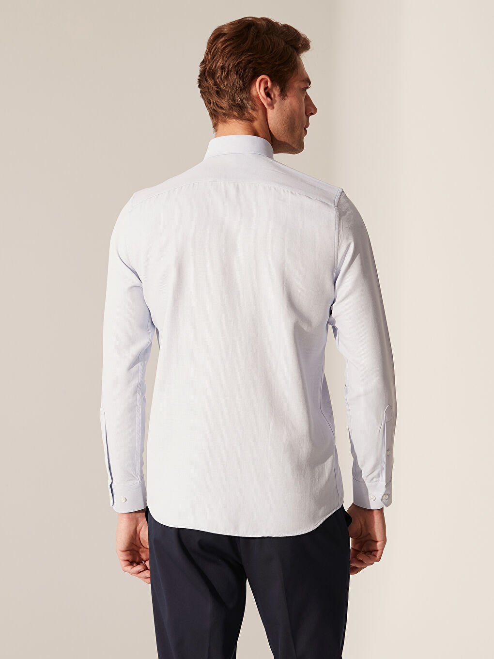 Mavi Slim Fit Uzun Kollu Erkek Gömlek-2