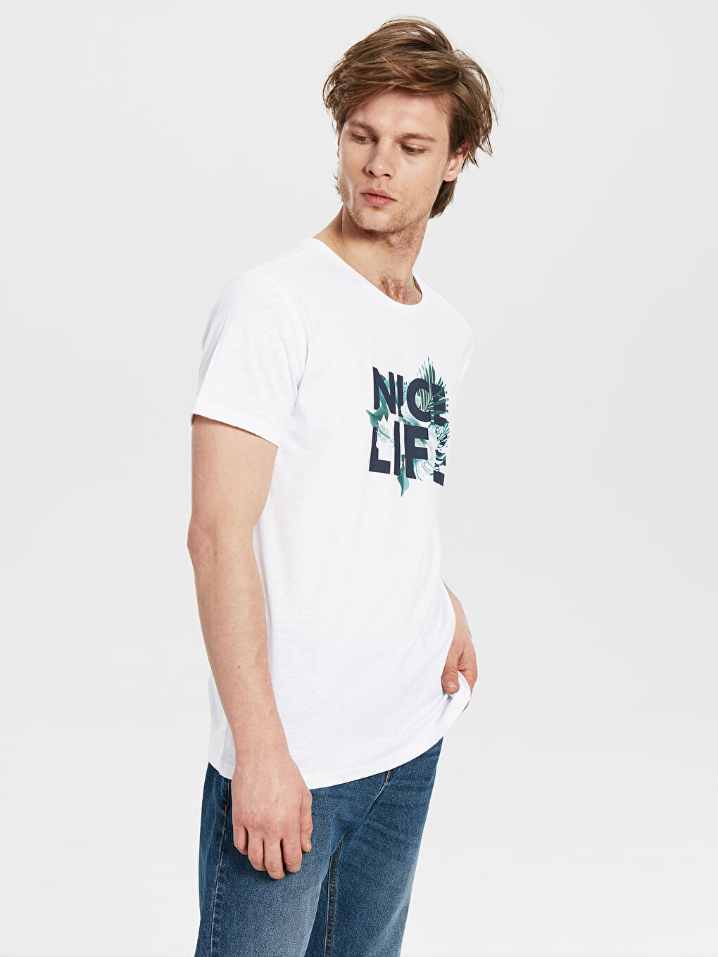 XSIDE Gekämmtes Baumwoll-T-Shirt für Herren -0S4068Z8-J5E