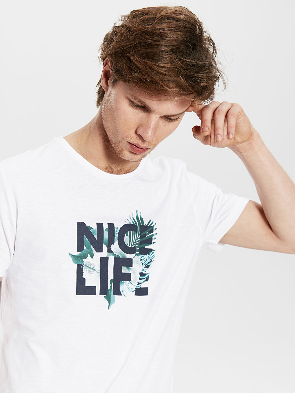 XSIDE Gekämmtes Baumwoll-T-Shirt für Herren -0S4068Z8-J5E