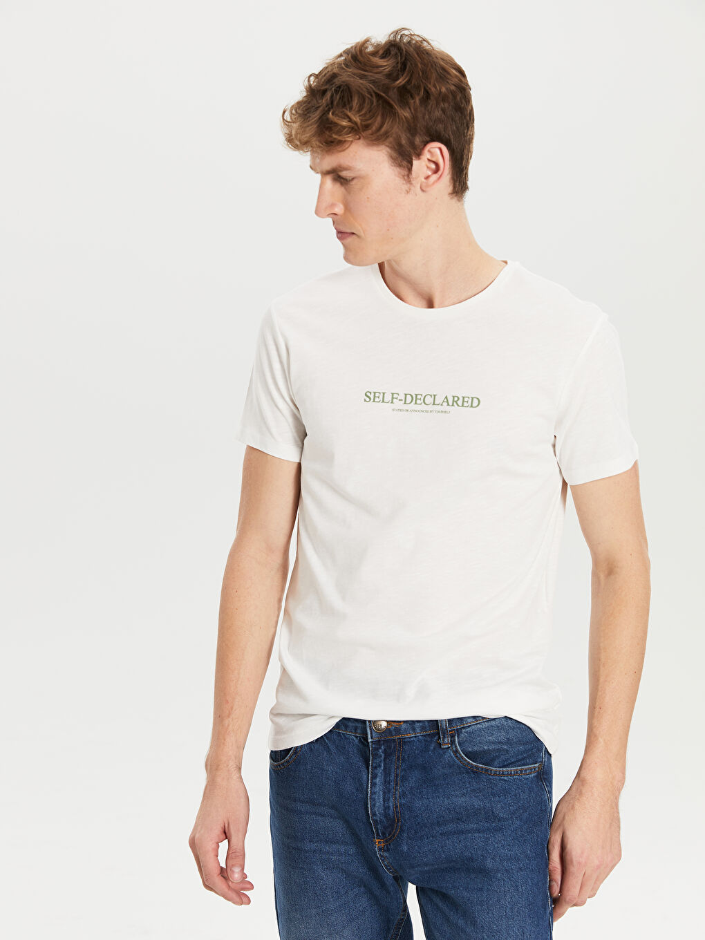 Футболка из джерси с круглым вырезом для мужчин-2