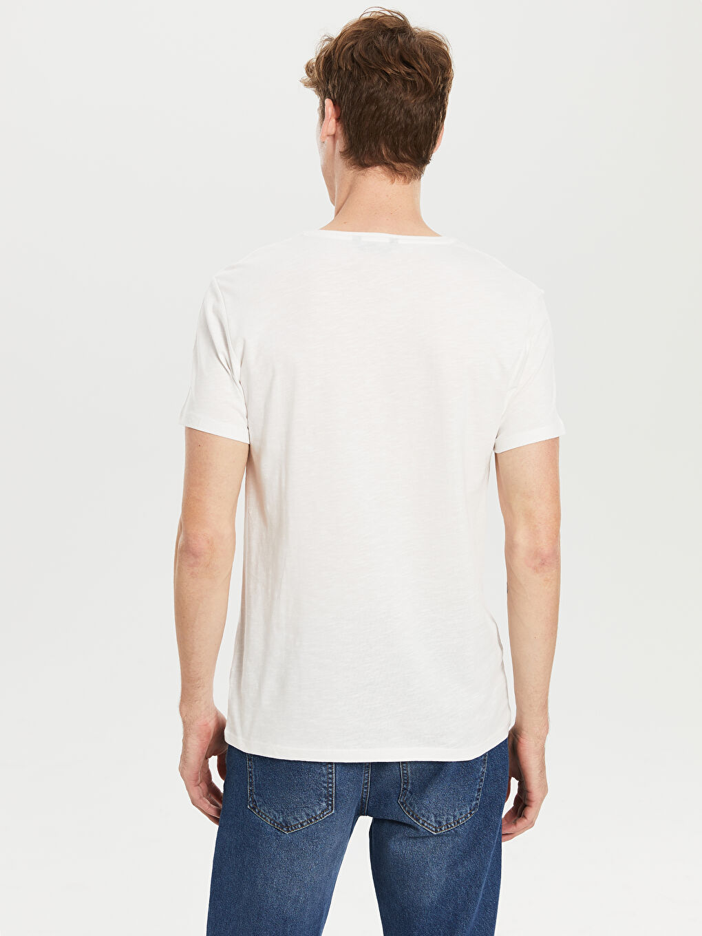 Футболка из джерси с круглым вырезом для мужчин-3