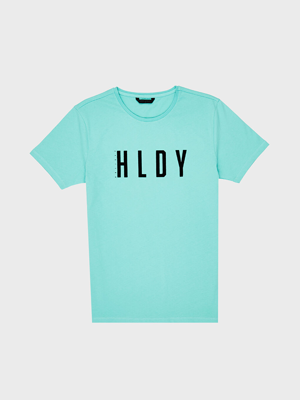 Turkuaz Penye Erkek Tişört-1