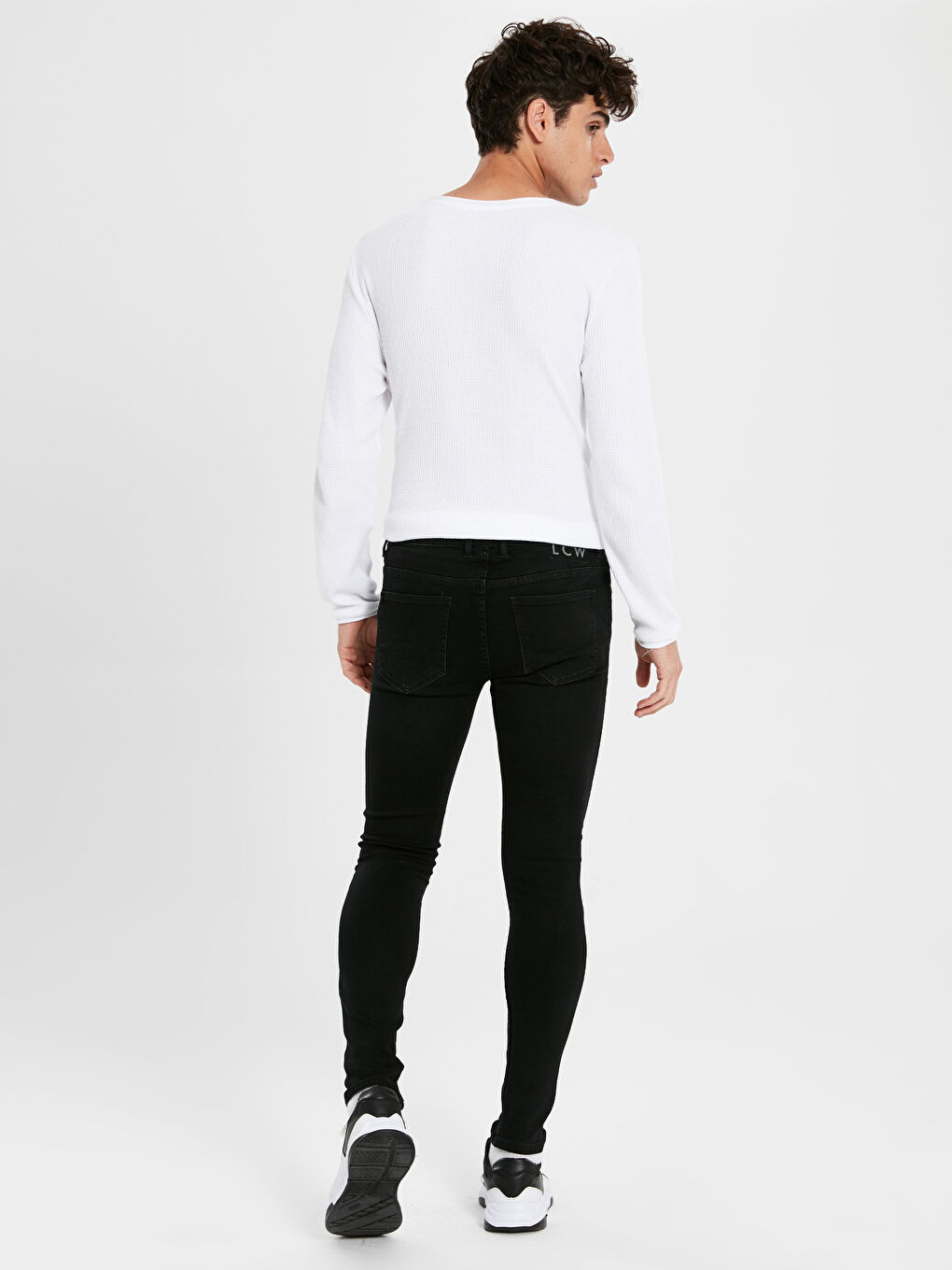 Мужчины Черный Джинсы-2