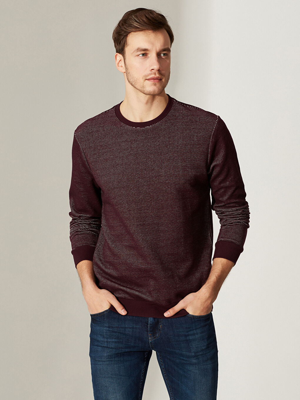 Man BORDEAUX Sweatshirt-1