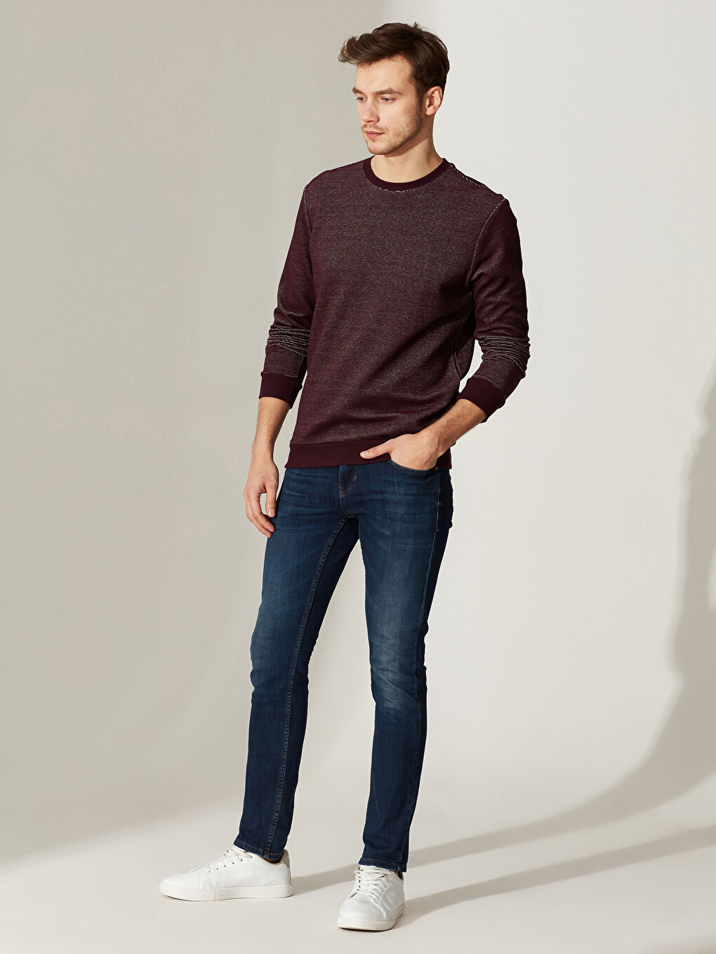 Man BORDEAUX Sweatshirt-4