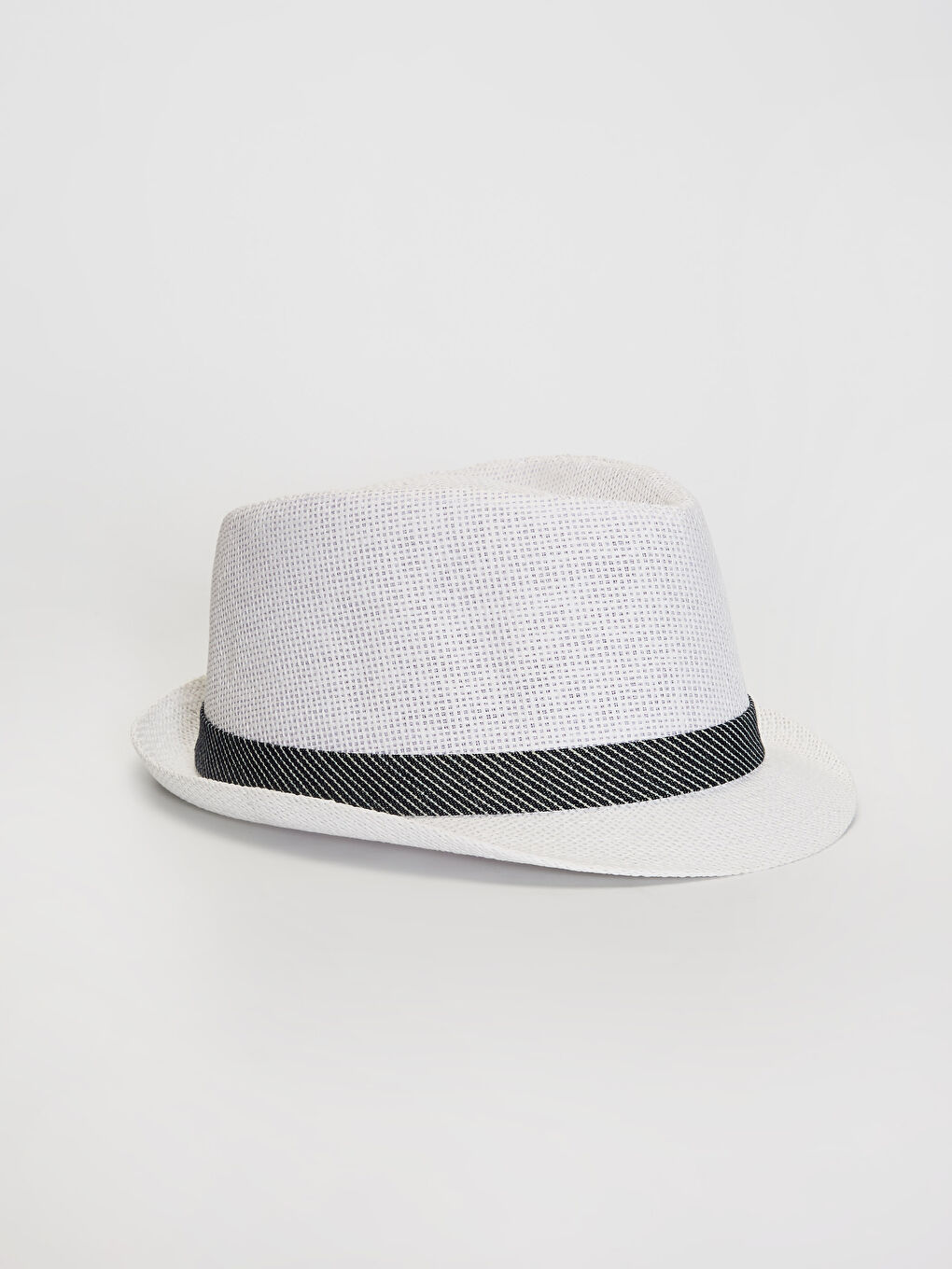 Piping Detailed Men's Straw Fort Hat
