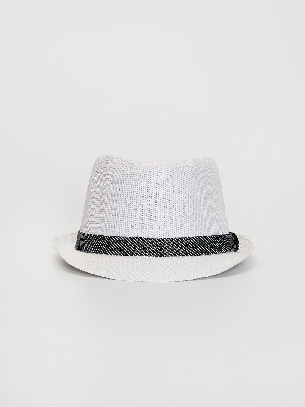 Piping Detailed Men's Straw Fort Hat-1