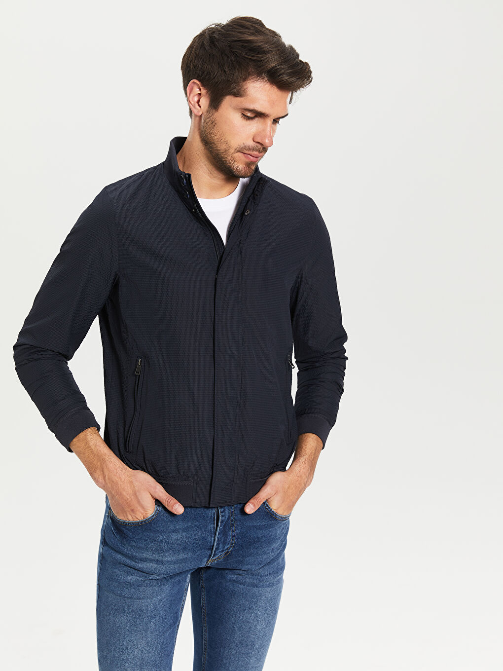 Man NAVY Coat