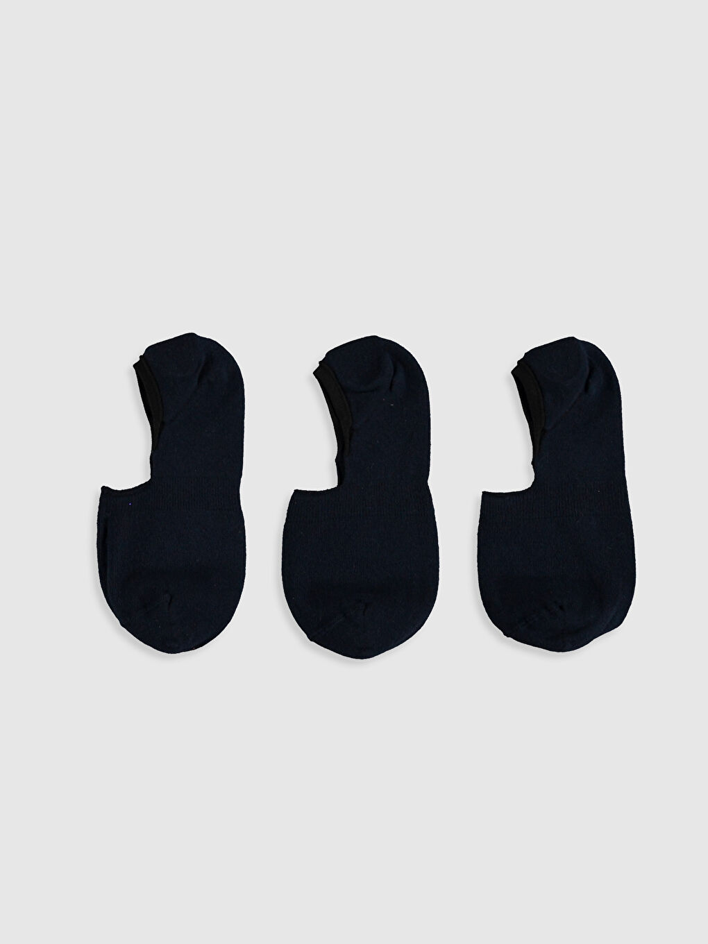 Lacivert Düz Erkek Babet Çorap 3'lü-1