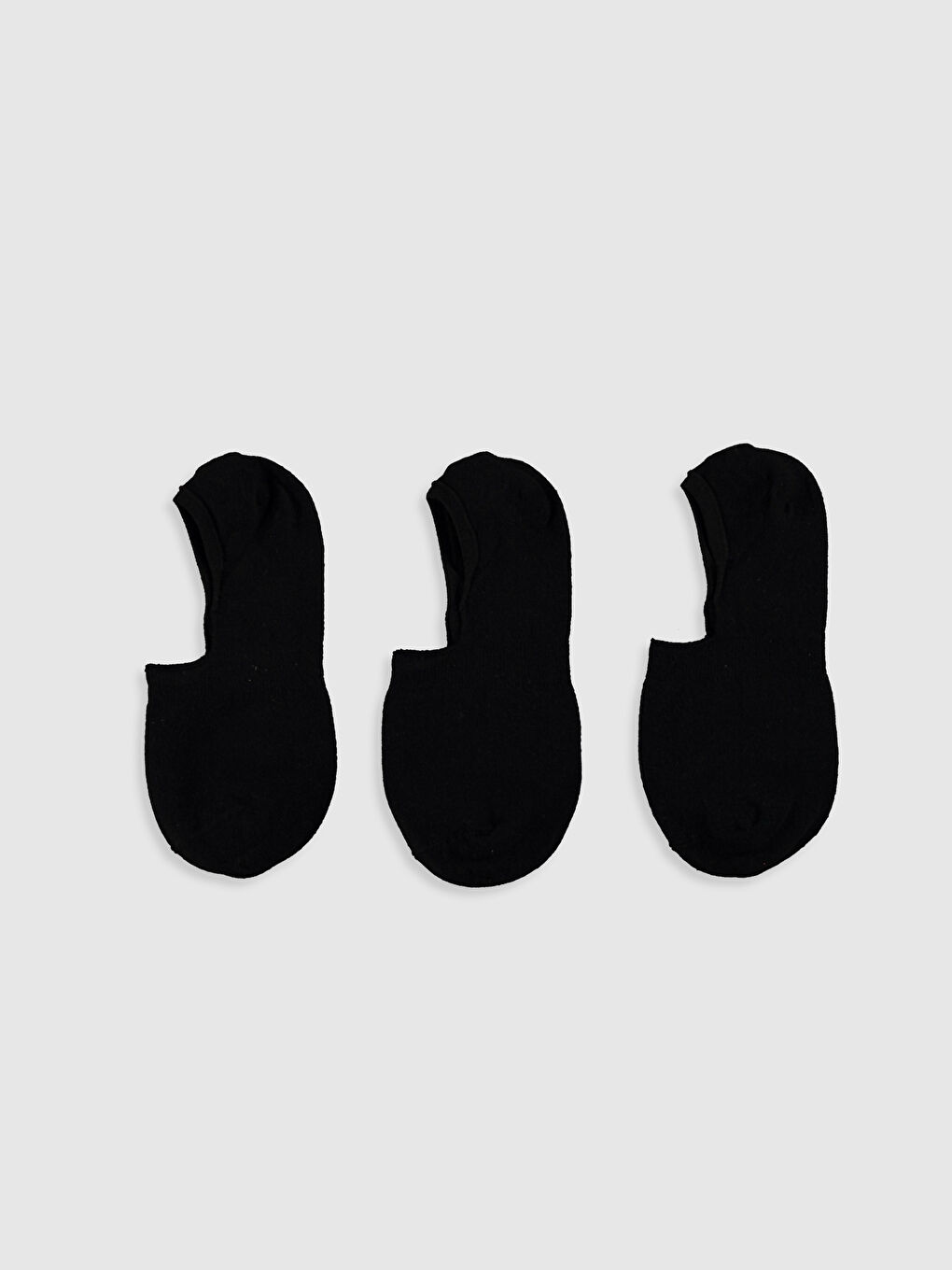 Siyah Düz Erkek Babet Çorap 3'lü-1