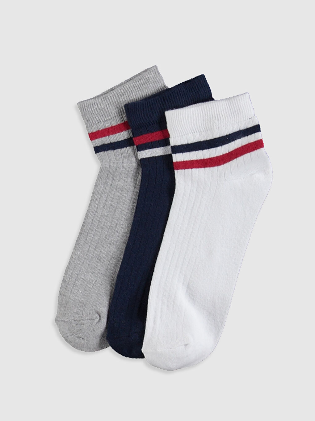 Karışık Erkek Patik Çorap 3'lü