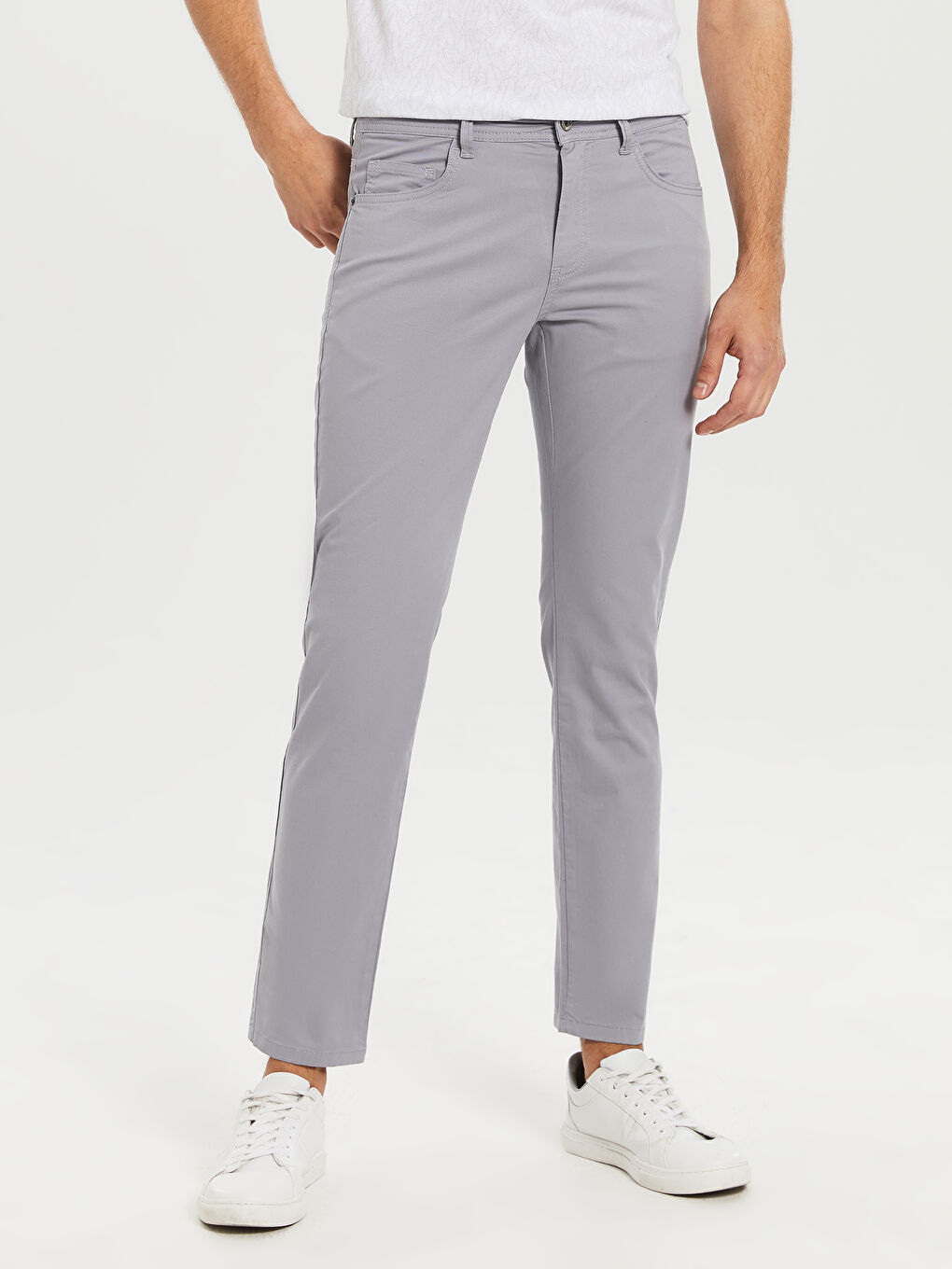 Pantalon Chino Gabardine Coupe Slim-2