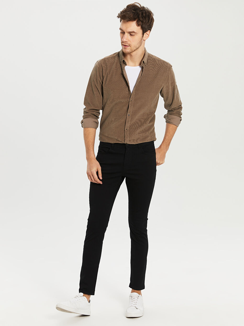 Yeni Siyah Chino Pantolon-1