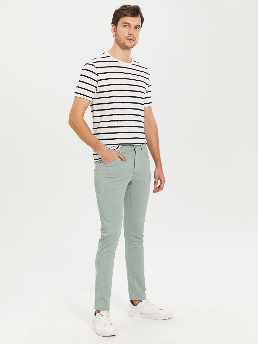 Mat Yeşil Chino Pantolon