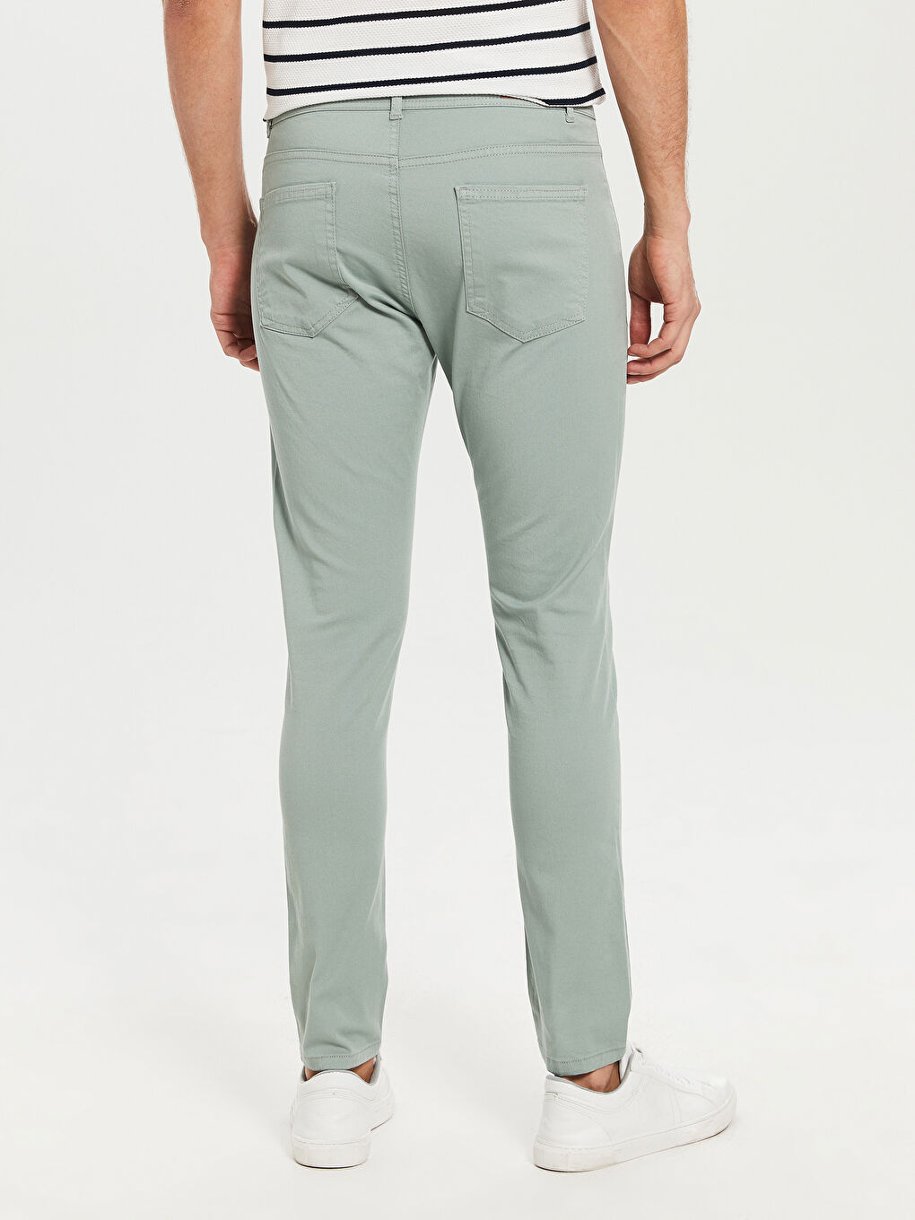 Mat Yeşil Chino Pantolon-4