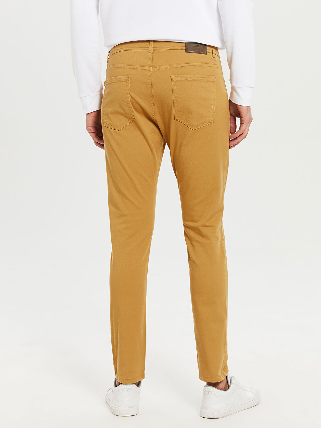 Extra Slim Fit Twill Men's Chino Trousers-4