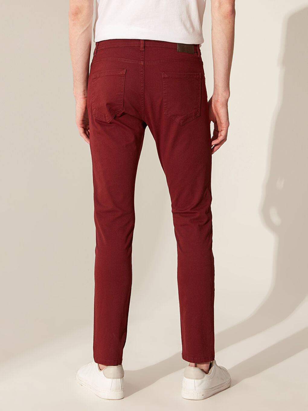 Pantalon chino ROUGE BORDEAUX Homme-3