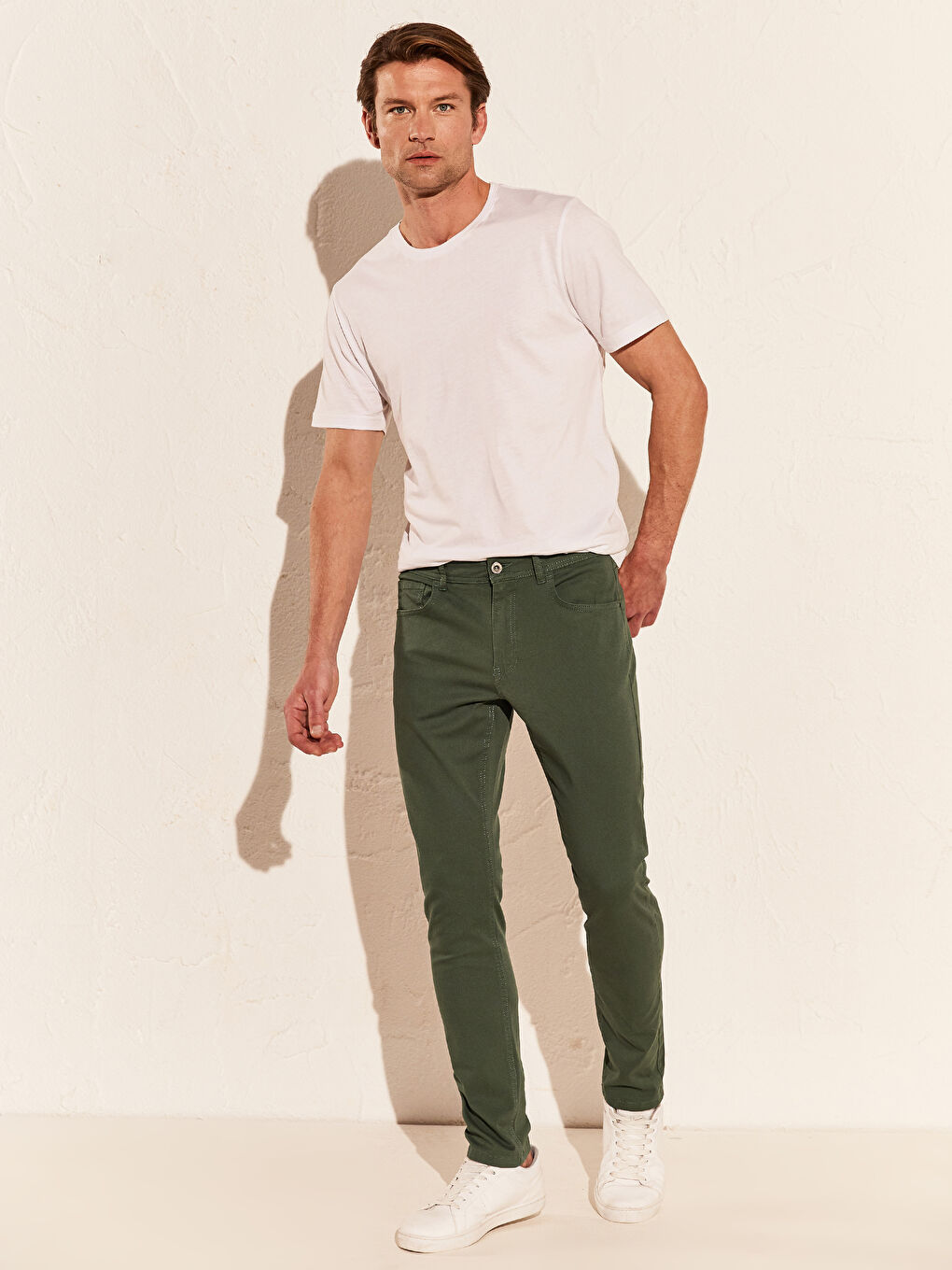 Yeşil Chino Pantolon-1