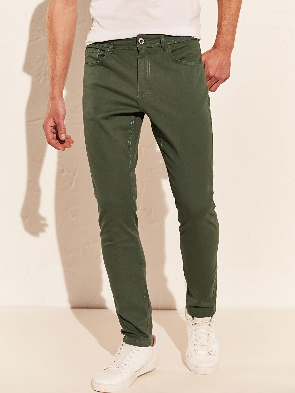 Yeşil Chino Pantolon-2