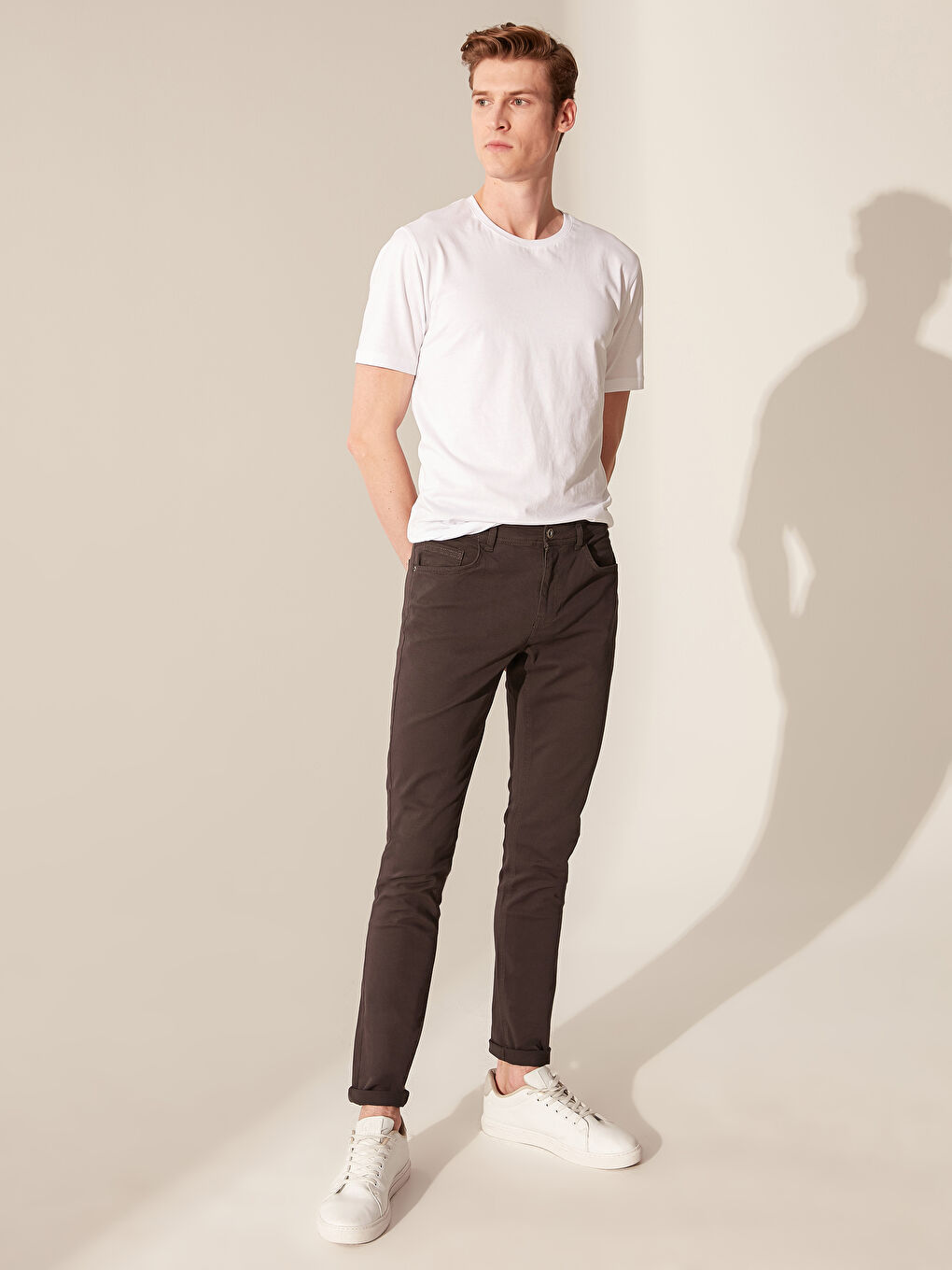 Antrasit Chino Pantolon-1