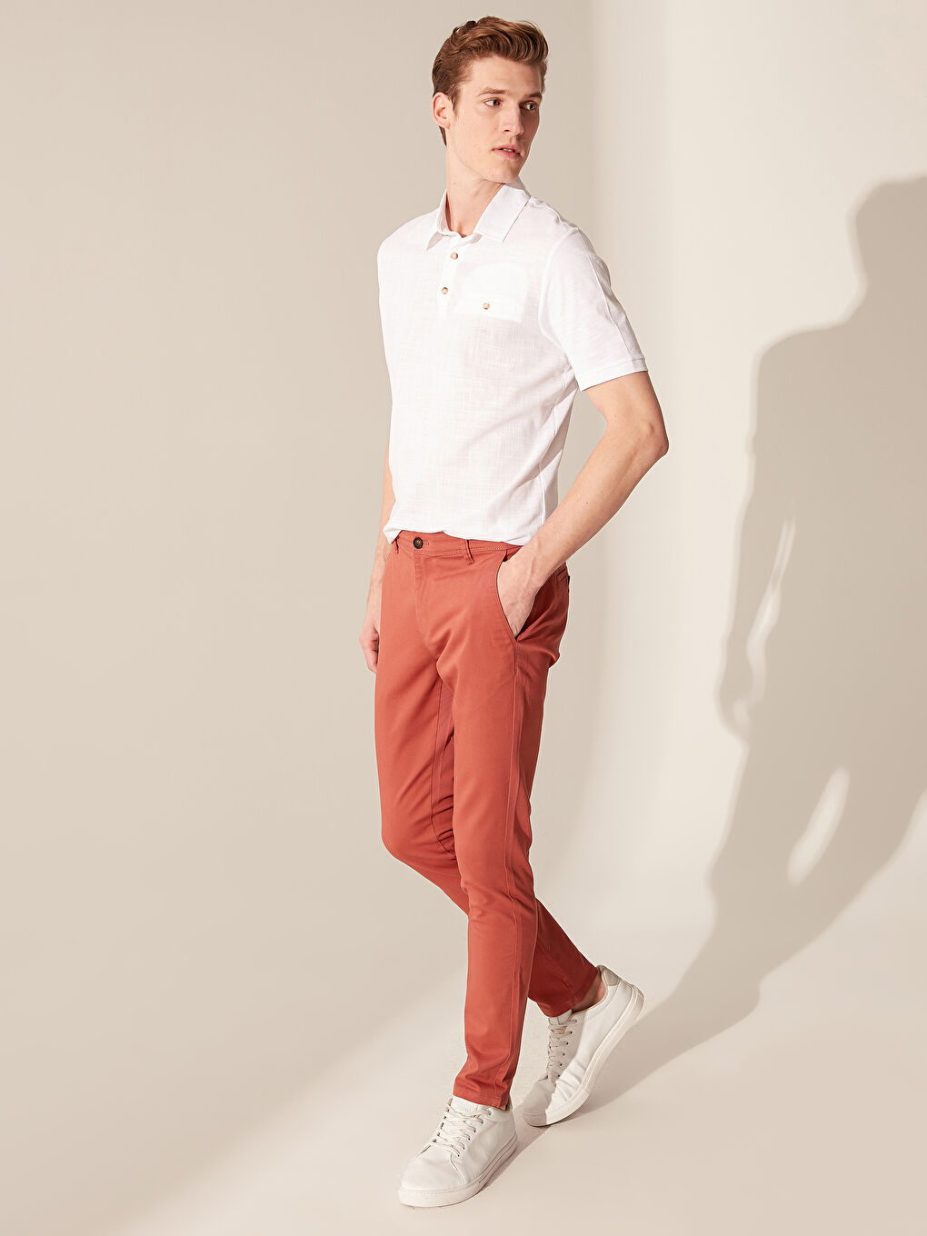 Pantalon Chino Gabardine Coupe Extra Slim-1