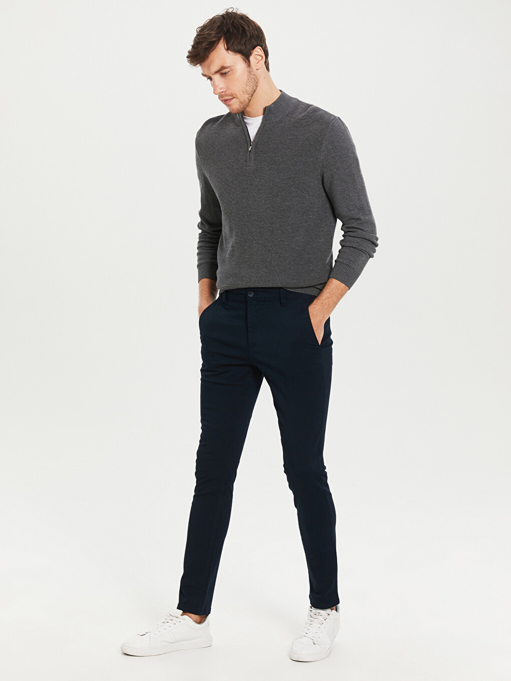 Pantaloni Chino Gabardină Extra Slim Fit-5