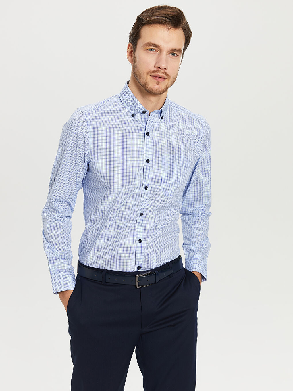Mavi Erkek Gömlek