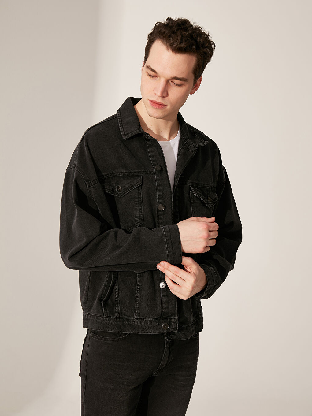 XSIDE Oversize Jeansjacke Für Herren -0S5025Z8-326