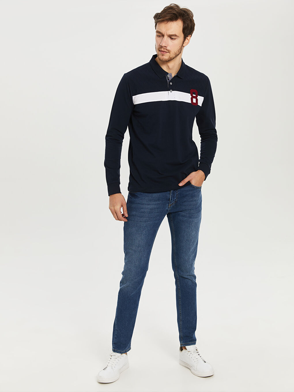 Lacivert Erkek Tişört-3