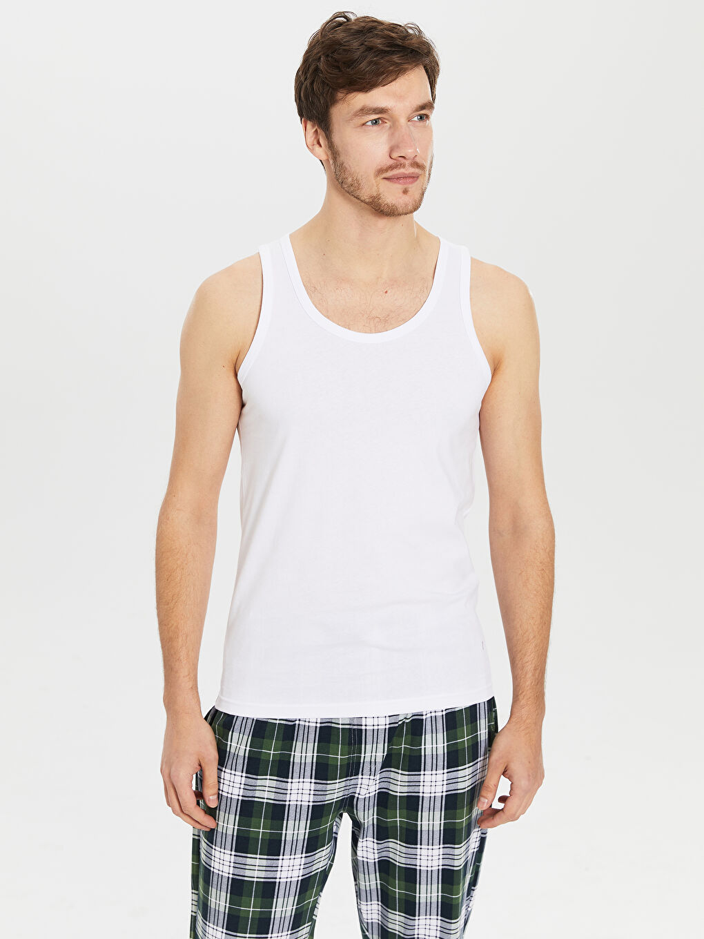 Майка из чесаного хлопка для мужчин-1