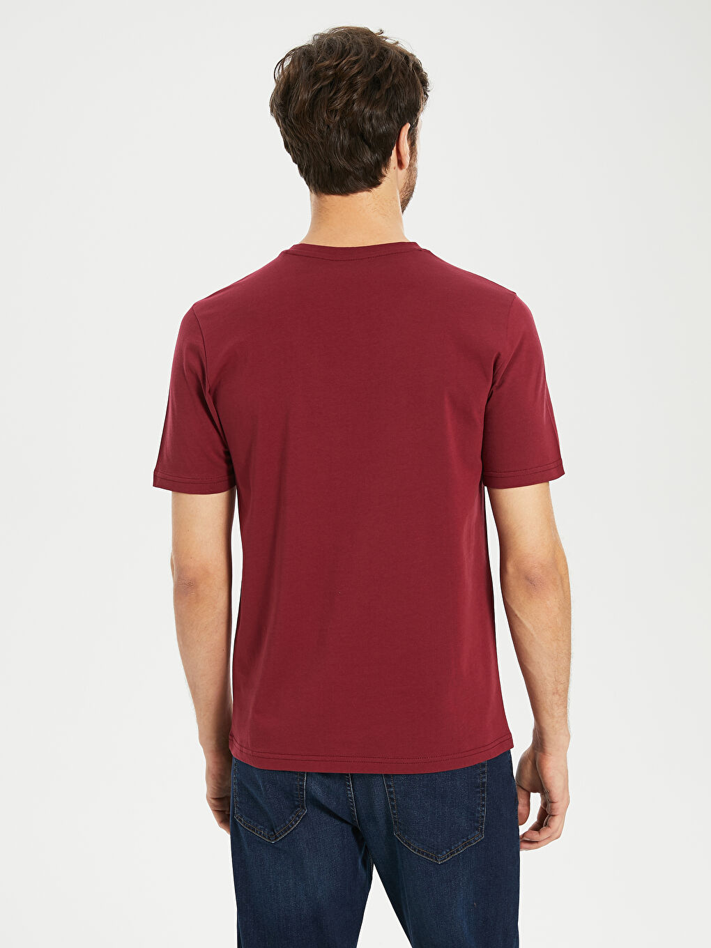 Češljani pamuk Muška majica-6